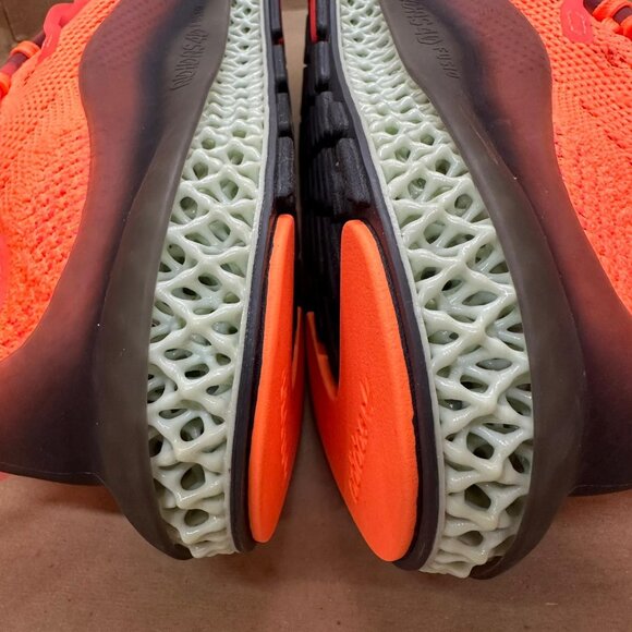 ⭐Adidas 4D Fusio Screaming Orange Prime knit Sz 9 Mens Shoes Sneaker FY5929 - Picture 10 of 12